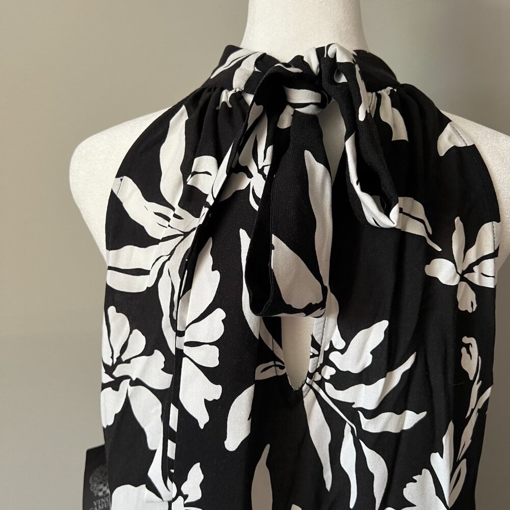 Vince Camuto Women's Tropical Print Halter-Neck Maxi Dress Size M - Picture 6 of 9